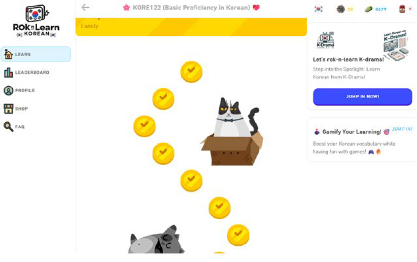 Rok-N-Learn subtitle-based Korean learning interface